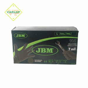 Luva Nitrilo Reforçada, Tam.L (Laranja/Preta)