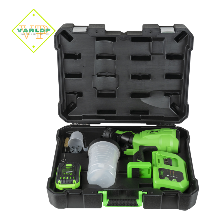 PISTOLA DE PINTURA SEM FIO COM CAIXA