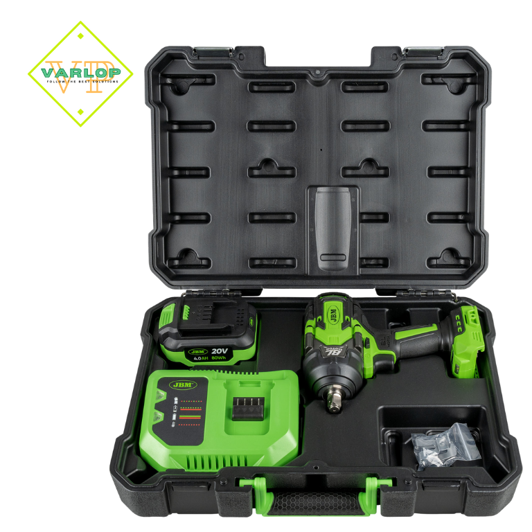 CHAVE DE IMPACTO SEM ESCOVAS A BATERIA 1/2" 1000NM COM ESTOJO