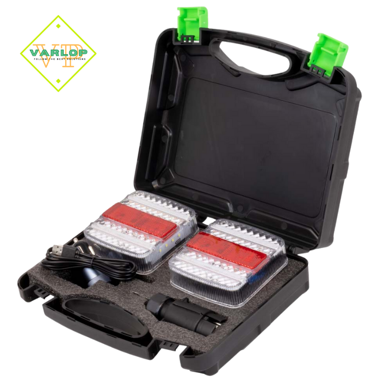 CONJUNTO DE DUAS LUZES TRASEIRAS MAGNÉTICAS SEM FIO