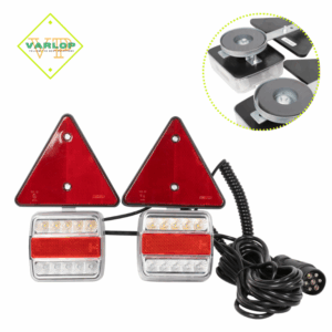 KIT MAGNÉTICO COM 2 FAROLINS, 2 TRIÂNGULOS REFLECTORES LED