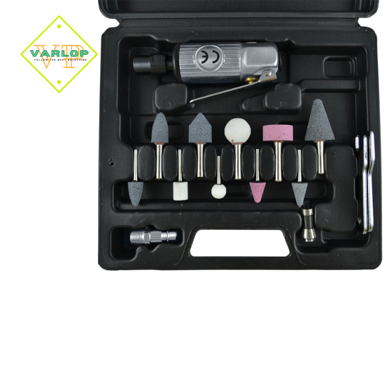 KIT DE 16 PEÇAS COM AMOLADORA 1/4"