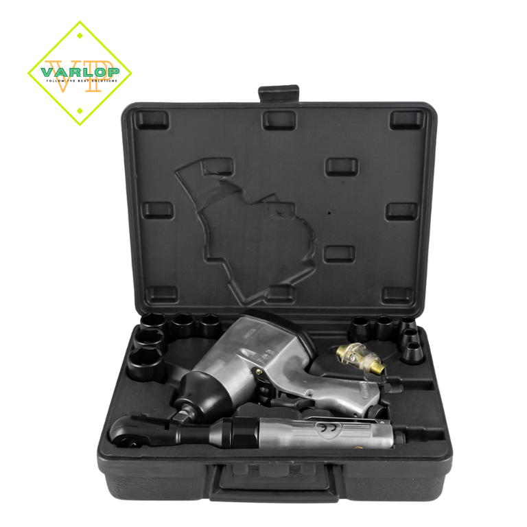 KIT DE 16 CHAVES COM PISTOLA E ROQUETE 1/2"