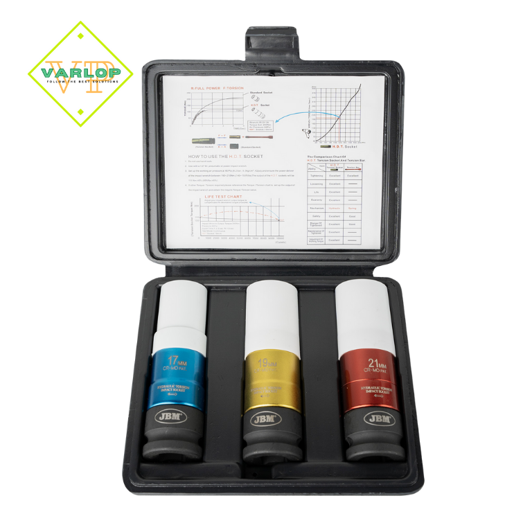 CONJUNTO DE 3 CHAVES DE IMPACTO DE BINÁRIO LIMITADO