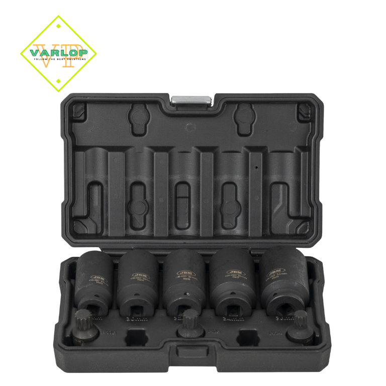 CONJUNTO DE 5 CHAVES HEXAGONAIS E 3 CHAVES DE IMPACTO XZN 1/2