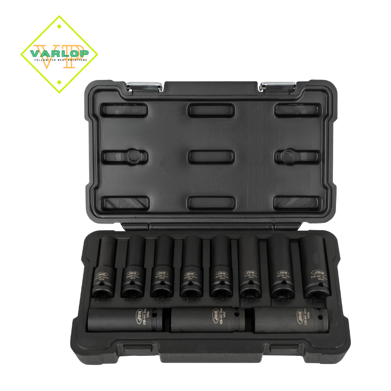 KIT DE 11 PCS. CABEÇA ALTA DE CHOQUE DE 12 LADOS 1/2"