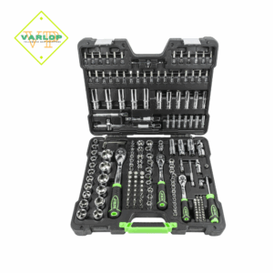 MALA DE FERRAMENTAS DE 179 PEÇAS COM SOQUETES HEXAGONAIS DE 1/4", 3/8" E 1/2"