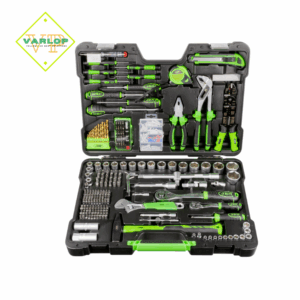 MALA DE FERRAMENTAS DE 302 PEÇAS COM SOQUETES HEXAGONAIS DE 1/2" E 1/4"