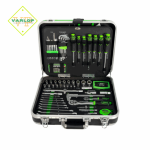 MALA DE ALUMÍNIO DE FERRAMENTAS DE 135 PEÇAS COM SOQUETES DE 1/4" E 1/2"