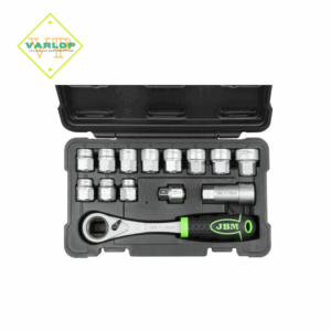 ESTOJO DE FERRAMENTAS GO-THROUGH DE 14 PEÇAS COM SOQUETES DE 1/2"