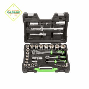 CAIXA DE FERRAMENTAS EM POLEGADAS ZINCADA COM 37 PEÇAS