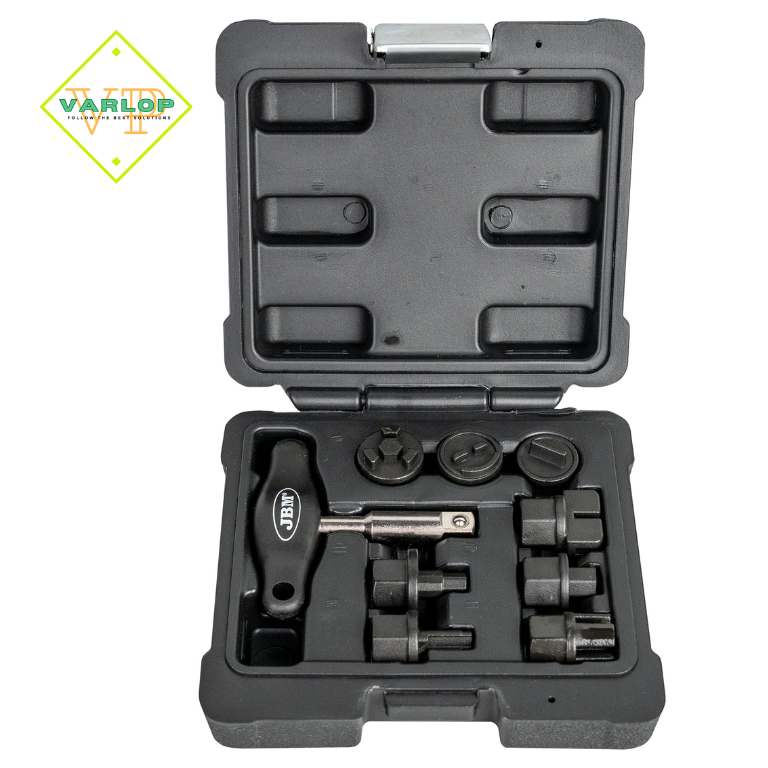 KIT DE REMOÇÃO DE PARAFUSOS DE DRENAGEM DE ÓLEO DE PLÁSTICO (9 UNIDADES)